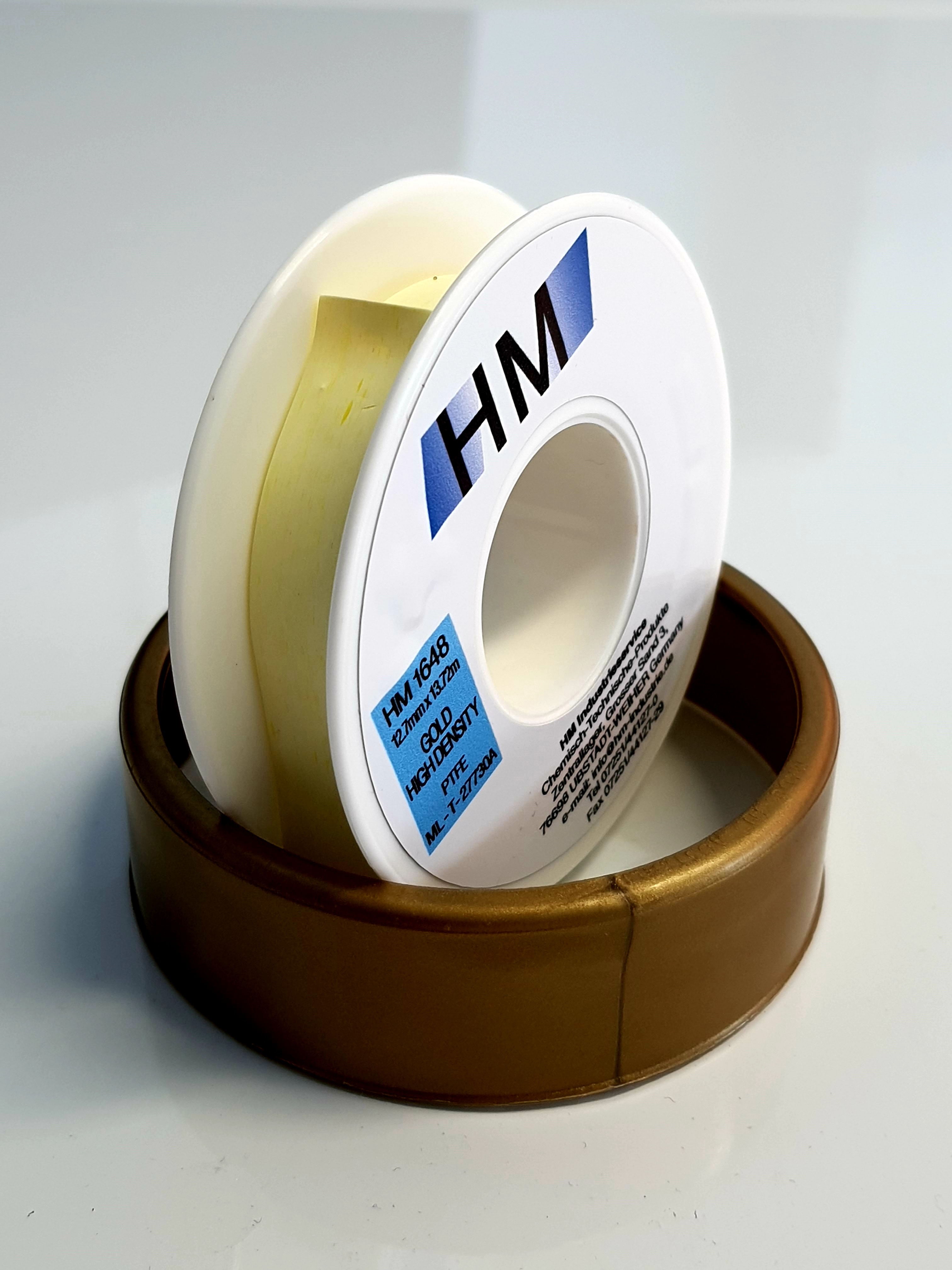 HM 1648 Gold Tape Gewindedichtband 12,7 mm x 13,72 m